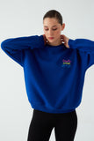 Kadın Şardonlu Nakış İşlemeli Breathe Oversize Sweatshirt