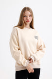 Zomers Kadın Oversize Nakışlı Sweatshirt