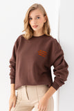 Zomers Kadın Oversize Nakışlı Sweatshirt